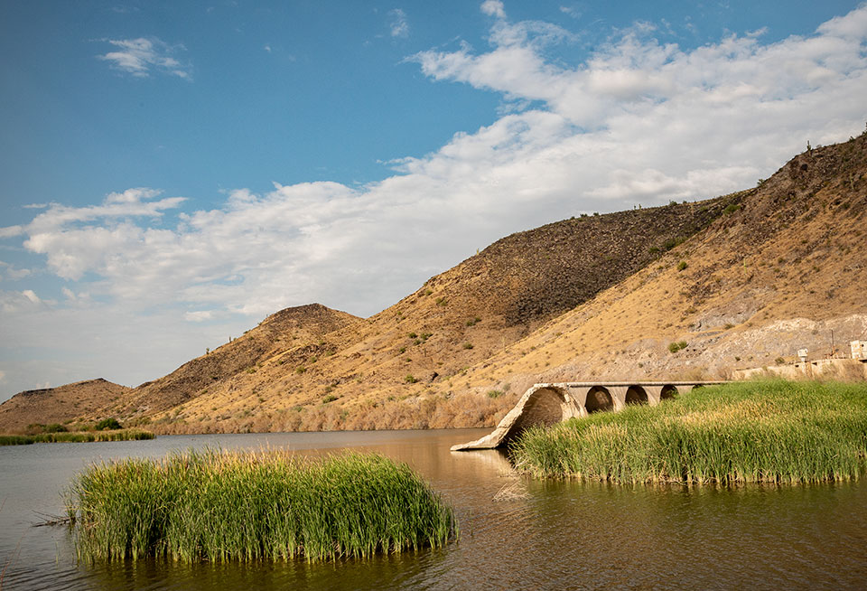 The ruins of Gillespie Dam, just outside the proposed monument, are a testament to the area’s continuing human history. The dam failed in 1993 and now is surrounded by a vibrant riparian area. | Dawn Kish