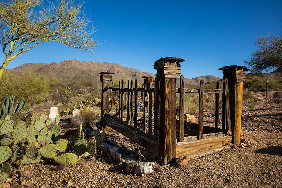 he Pioneer Cemetery is one of two cemeteries visitors can see in Congress today. By John Burcham