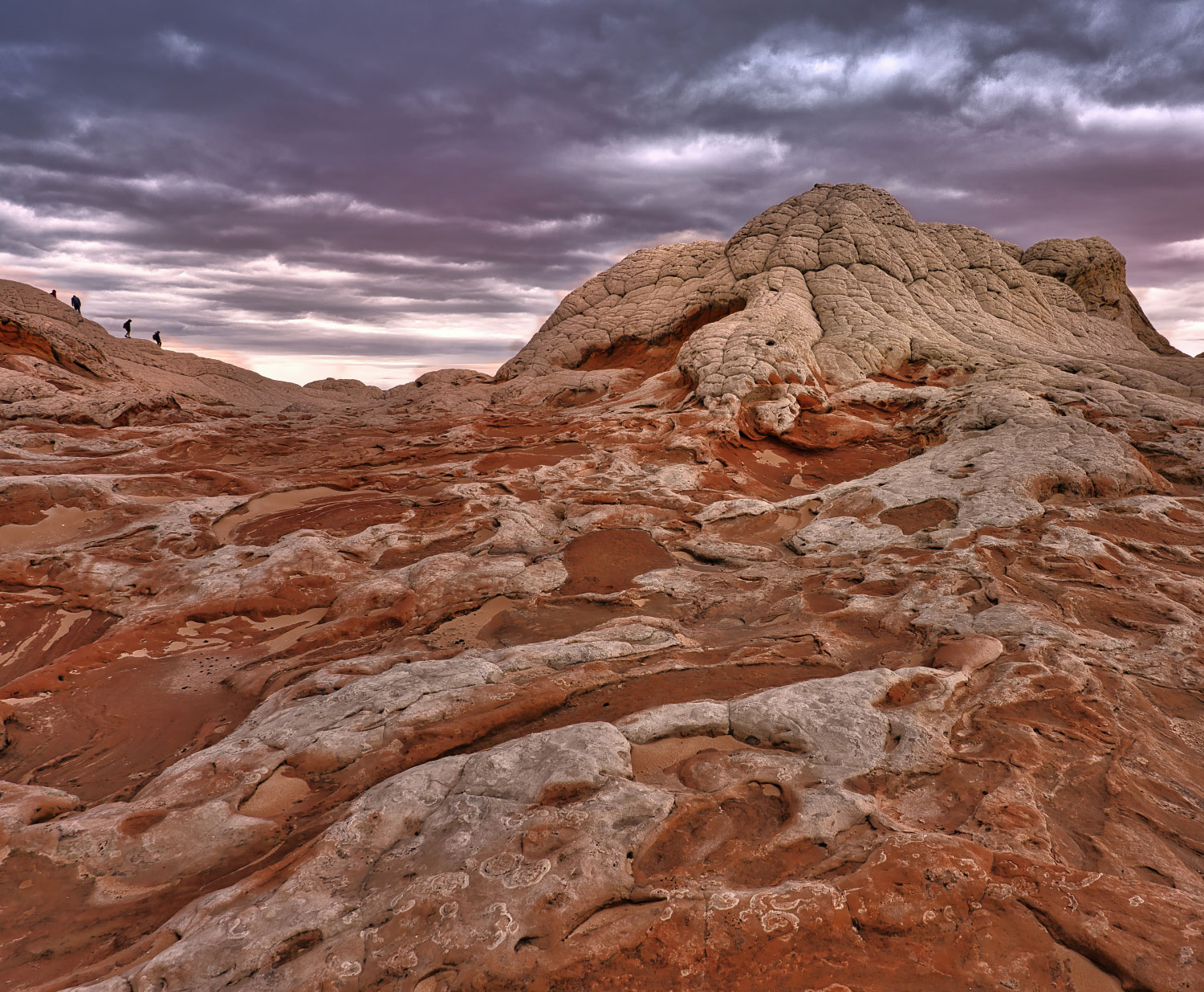 Strange rock formations define a view of White Pocket in the Vermilion Cliffs of Northern Arizona. By Steven Schild