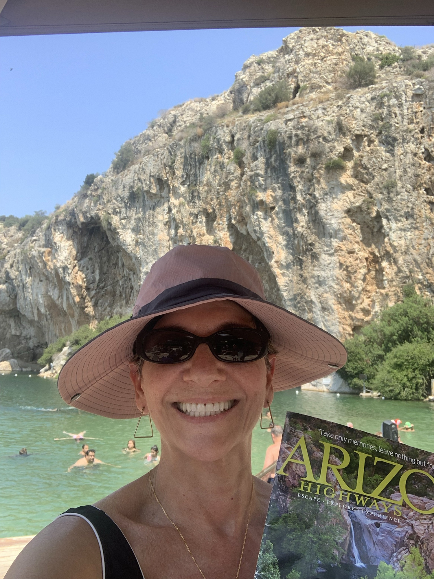 Global Snapshot of Lake Vouliagmeni, Greece of Kathy Konst