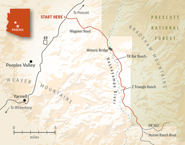 Map of the area by Keith Whitney