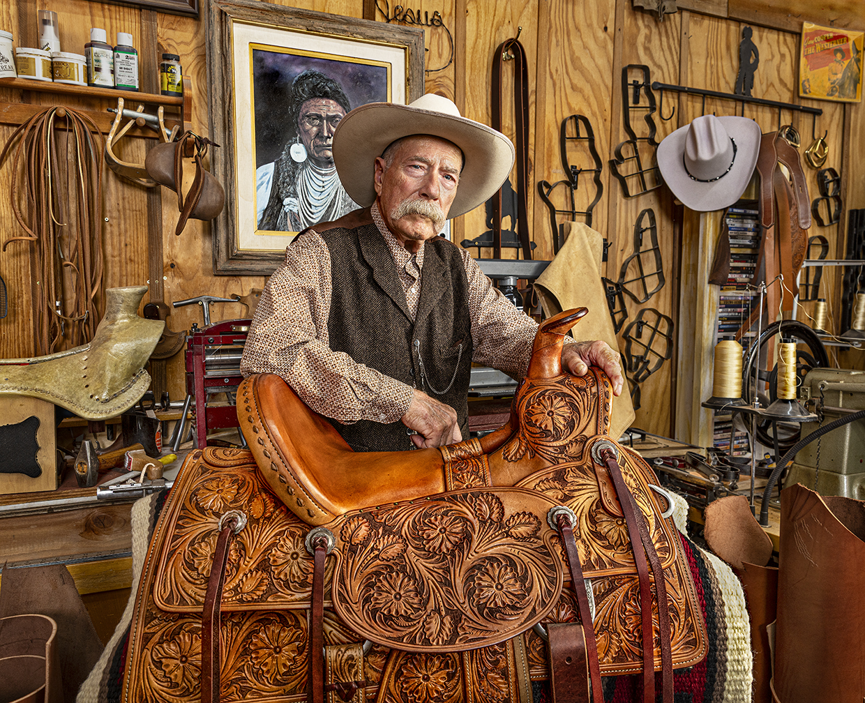 Geno D’Ambrose (pictured) grew up around horses and worked for a saddle maker in Payson before opening his own business in Tombstone in the 1980s. By Steven Meckler