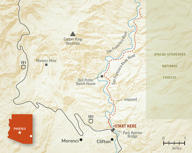 Map of the area by Keith Whitney
