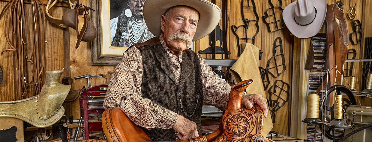 Geno D’Ambrose (pictured) grew up around horses and worked for a saddle maker in Payson before opening his own business in Tombstone in the 1980s. By Steven Meckler